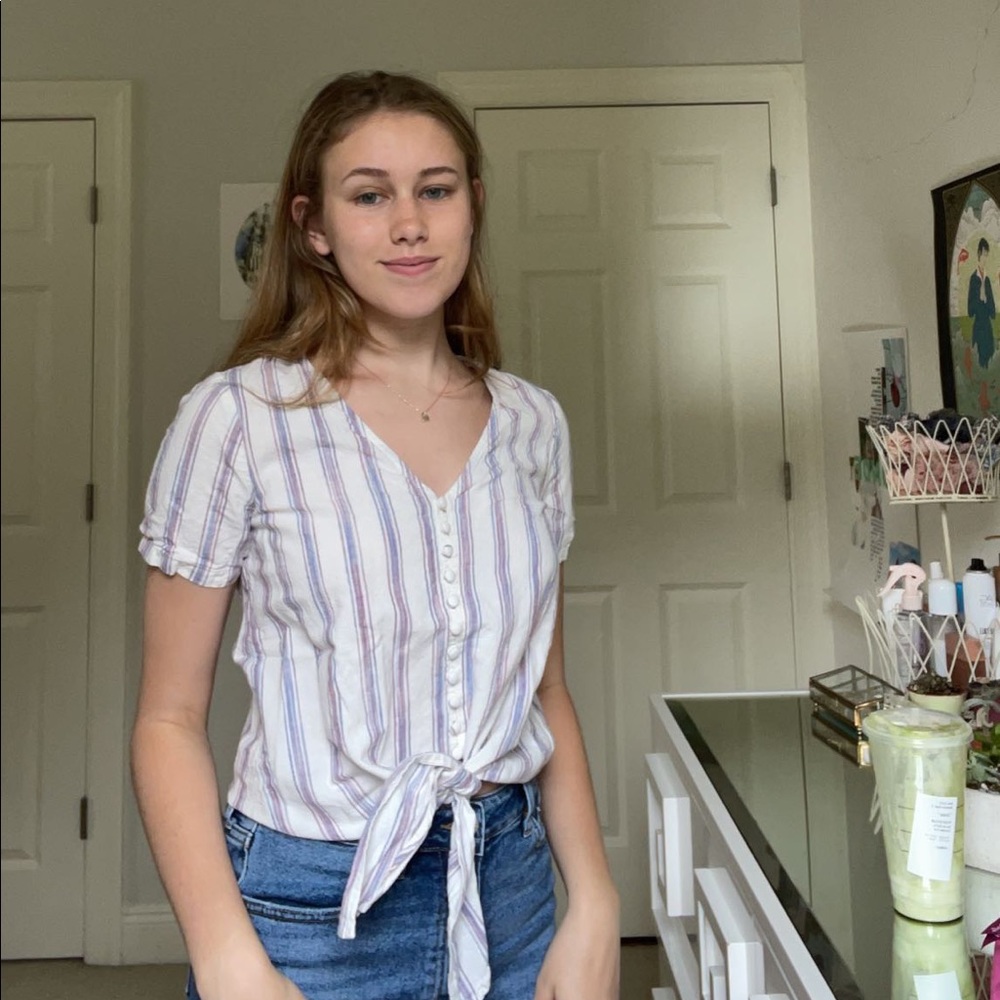 Madewell tie Shirt